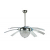 Metal Air Crystal Ceiling Fan Multicolor LED Light 48" 1200mm Remote Contolled 