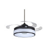 Metal Air Space Air Matt Black 48" with Retractable LED Designer Ceiling Fan Metal Air Space Air Matt Black 48" with Retractable LED Designer Ceiling Fan