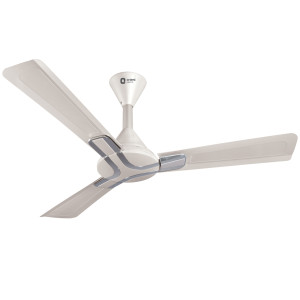 Orient avalon 48" Ceiling Fan White Chrome Metallic