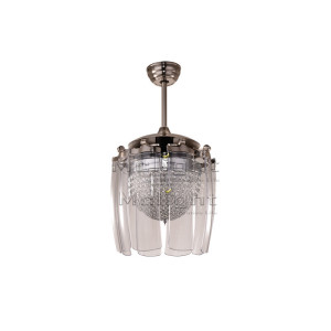 Metal Air Crystal Ceiling Fan Multicolor LED Light 48" 1200mm Remote Contolled Metal Air Crystal Ceiling Fan Multicolor LED Light 48" 1200mm Remote Contolled