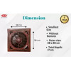 ACO Recessed Ap1220 without remote Drop Grid Outer 20/20" Blade 14" (35cm) Fully ABS Body with 360 Degree Grill False Ceiling Fan ACO Recessed Ap1220 without remote Drop Grid Outer 20/20" Blade 14" (35cm) Fully ABS Body with 360 Degree Grill False Ceiling Fan