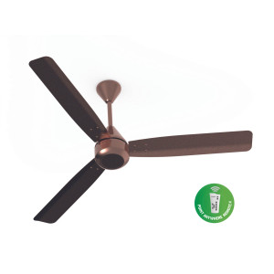 Crompton Energion Groove With Remote 48" Antidust Brown Ceiling Fan 