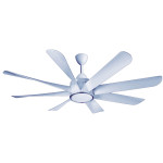 KUHL Platin D8 Silver Finish 1500 mm BLDC 65% Power Saving BLDC Ceiling Fan with Remote - BEE 5 Star Rated & ISI Marked