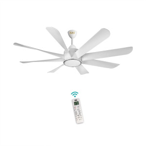 Kuhl Platin D8 - 8 blade 1500mm Glossy White IOT BLDC Ceiling Fan 