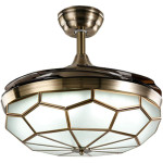 Metal Air Glassy Brass 1 42" 1050mm Fandelier Ceiling Fan