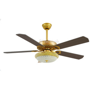 Metal Air IRIS Gold 52" 1320mm Luxury Desginer Ceiling Fan