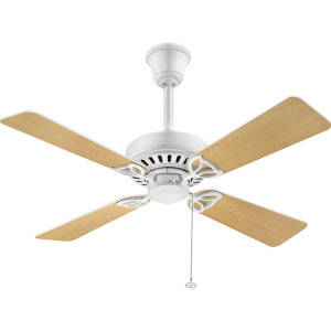 USHA Hunter Bayport Brushed Nickel White Oak Designer 42" Ceiling Fan 