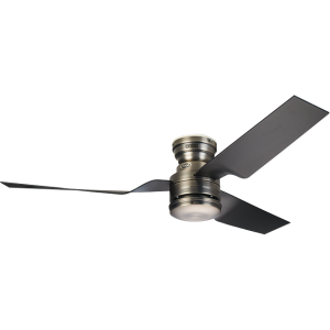 USHA Hunter Cabo Frio 52" Pewter Steel Black Designer Ceiling Fan 