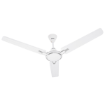 USHA Racer Chrome Rich White 48" Ceiling Fan