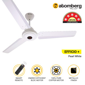 Atomberg Efficio + 48" 1200mm Pearl White Ceiling Fan Atomberg Efficio + 48" 1200mm Pearl White Ceiling Fan