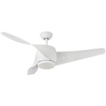 Metal Air Twister 52" White Luxury Desginer Ceiling Fan