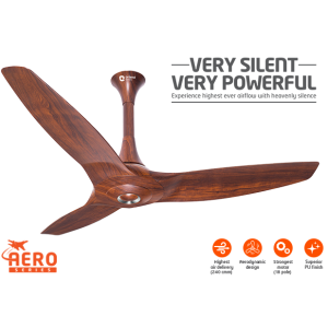 Orient Aeroquiet Glossy Wood Finish 48" Noiseless High Speed Ceiling Fan Orient Aeroquiet Glossy Wood Finish 48" Noiseless High Speed Ceiling Fan