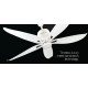 USHA Aerolux BLDC Camellia 56" Pristine White Ceiling Fan