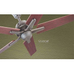USHA Aerolux Viator 52" Walnut Finish Ceiling Fan