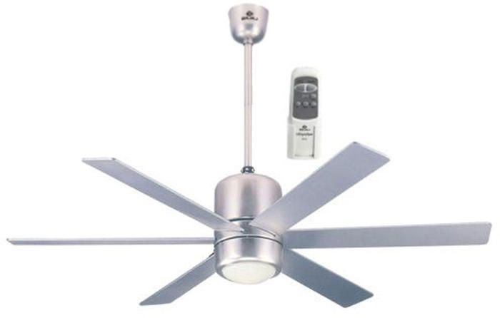 Blumac SIENE Matt Silver 1120mm Ceiling Fan With Light