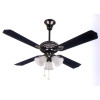 Warmex Gunmetal Black 48" 3 Light Ceiling Fan