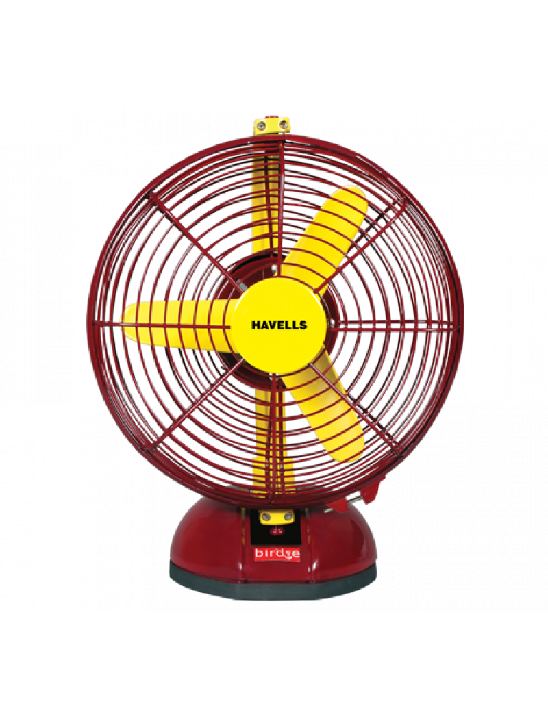 Havells Birdie 230mm 9" Yellow Maroon Personal Table Fan