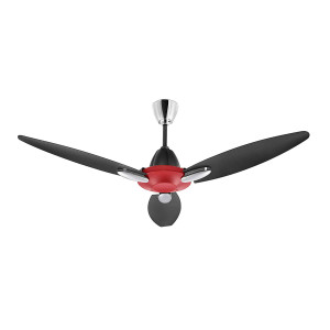 Usha Bloom Daffodil Sparkle Red & Black Goodbye Dust 1250mm Ceiling Fan Usha Bloom Daffodil Sparkle Red & Black Goodbye Dust 1250mm Ceiling Fan
