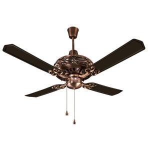 Breezalit Dezire Antique Copper Rosewood Ceiling Fan 48" With Lampshade Breezalit Dezire Antique Copper Rosewood Ceiling Fan 48" With Lampshade