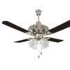 Breezalit Dezire Antique Steel Rosewood Ceiling Fan 48" With Lampshade Breezalit Dezire Antique Steel Rosewood Ceiling Fan 48" With Lampshade