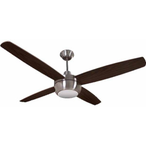 Orient Calisto Peuter Steel Walnut 48" LED Light Ceiling Fan