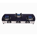 Blowhot JASPER Auto Ignition Black 3 Burner Cook Top