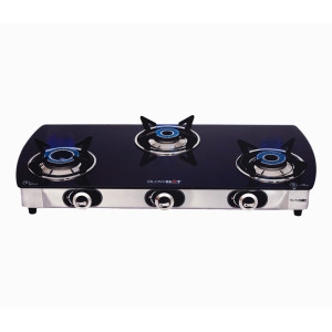 Blowhot JASPER Auto Ignition Black 3 Burner Cook Top