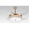 Metal Air Olivia 42" Gold Luxury Desginer Ceiling Fan