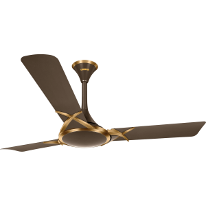 Luminous Deltoid Espresso Gold 3 Blade Ceiling Fan