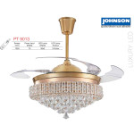 Johnson PT9013 Gold Crystal Luxury 42" 1050mm Ceiling Fan
