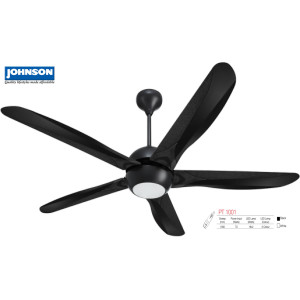 Johnson PT1001 Black Luxury 52" 1300mm Ceiling Fan Johnson PT1001 Black Luxury 52" 1300mm Ceiling Fan