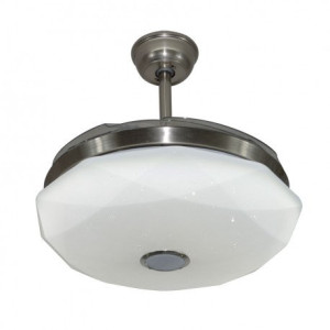 Metal Air Diamond 3 IN 1 LED Bluetooth Music Player Luxury Desginer Ceiling Fan Metal Air Diamond 3 IN 1 LED Bluetooth Music Player Luxury Desginer Ceiling Fan