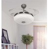 Metal Air Diamond 3 IN 1 LED Bluetooth Music Player Luxury Desginer Ceiling Fan