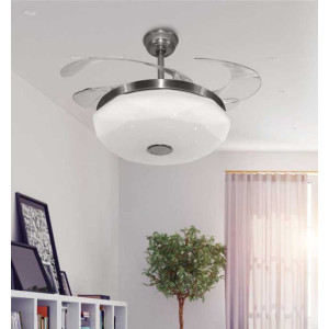 Metal Air Diamond 3 IN 1 LED Bluetooth Music Player Luxury Desginer Ceiling Fan Metal Air Diamond 3 IN 1 LED Bluetooth Music Player Luxury Desginer Ceiling Fan