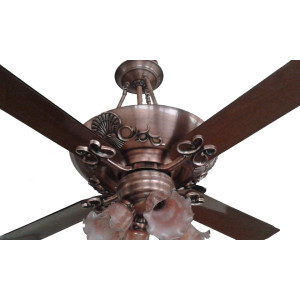 Breezalit Emperor Antique Copper Rosewood Ceiling Fan 48" With Lampshade Breezalit Emperor Antique Copper Rosewood Ceiling Fan 48" With Lampshade