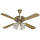 Standard Evoke 52" 1320mm Antique Brass Finish Ceiling Fan