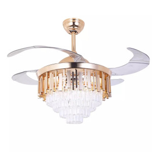 Johnson PT9214 Gold Crystal Luxury 42" 1050mm Ceiling Fan Johnson PT9214 Gold Crystal Luxury 42" 1050mm Ceiling Fan