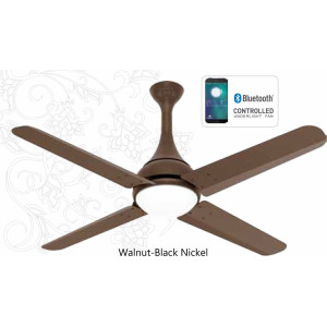 Havells Futuro Walnut Black Nickel 50" Next Gen Bluetooth Ceiling Fan