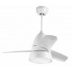 Metal Air Toto 28" LED Light Glossy White Designer Ceiling Fan