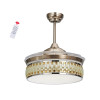 Metal Air Seashell Acrylic Multicolor LED Lights 42" Designer Ceiling Fan