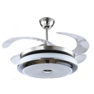 Metal Air Oasis Brushed Nickel 42" Antique Finish with LED Light Ceiling Fan Metal Air Oasis Brushed Nickel 42" Antique Finish with LED Light Ceiling Fan