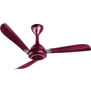 Orient Oprah 48" Decorative Ceiling Fan Burgundy Silver