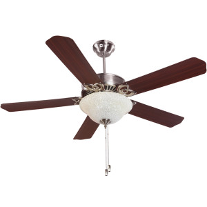 Orient Subaris Solo 52" Ceiling Fan Antique Steel / Walnut Blades