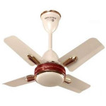 Orient Quasar Ornamental 24" 600mm Ceiling Fan Metallic Ivory and Cherry