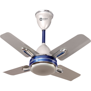 Orient Quasar Ornamental 24" 600mm Ceiling Fan Silver Blue Orient Quasar Ornamental 24" 600mm Ceiling Fan Silver Blue