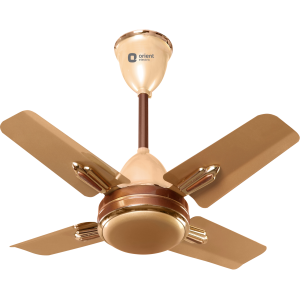Orient Quasar Ornamental 24" 600mm Ceiling Fan Golden Chocolate Orient Quasar Ornamental 24" 600mm Ceiling Fan Golden Chocolate