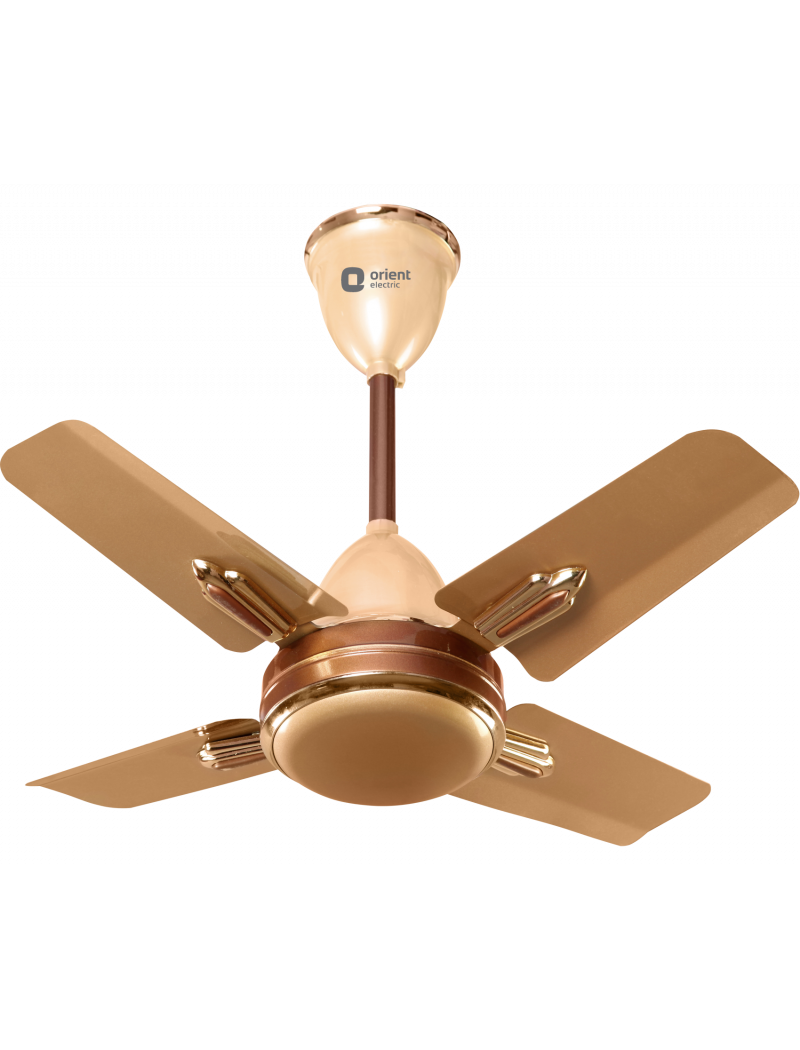 Orient Quasar Ornamental 24" 600mm Ceiling Fan Golden Chocolate