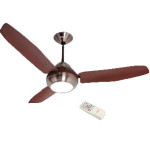 Surya RIO 48" Antique Peuter Walnut Remote Controlled LED Light Ceiling Fan