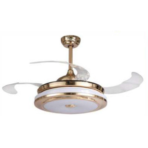 Metal Air Oasis Gold 42" Antique Finish with LED Light Ceiling Fan