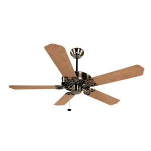 Orient Subaris Antique Brass 52" With Reversible Motor and Lampshade Ceiling Fan Orient Subaris Antique Brass 52" With Reversible Motor and Lampshade Ceiling Fan